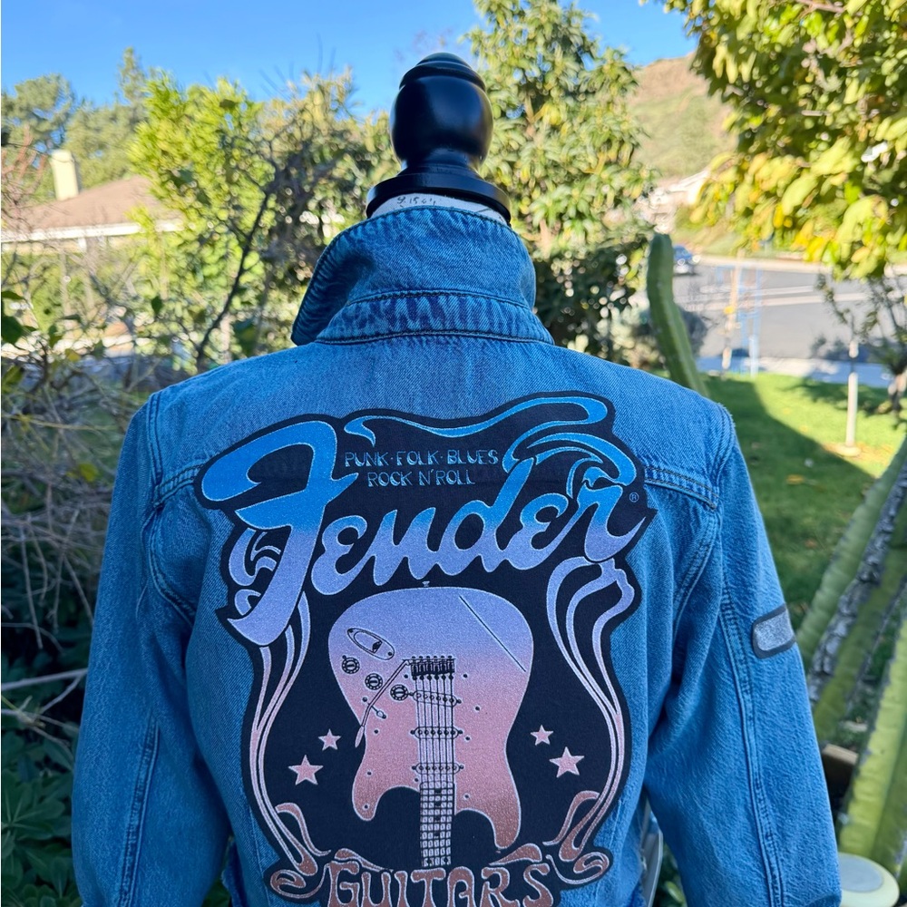 Women's Lucky Brand #Fender" Cropped Jacket with Zip Pockets